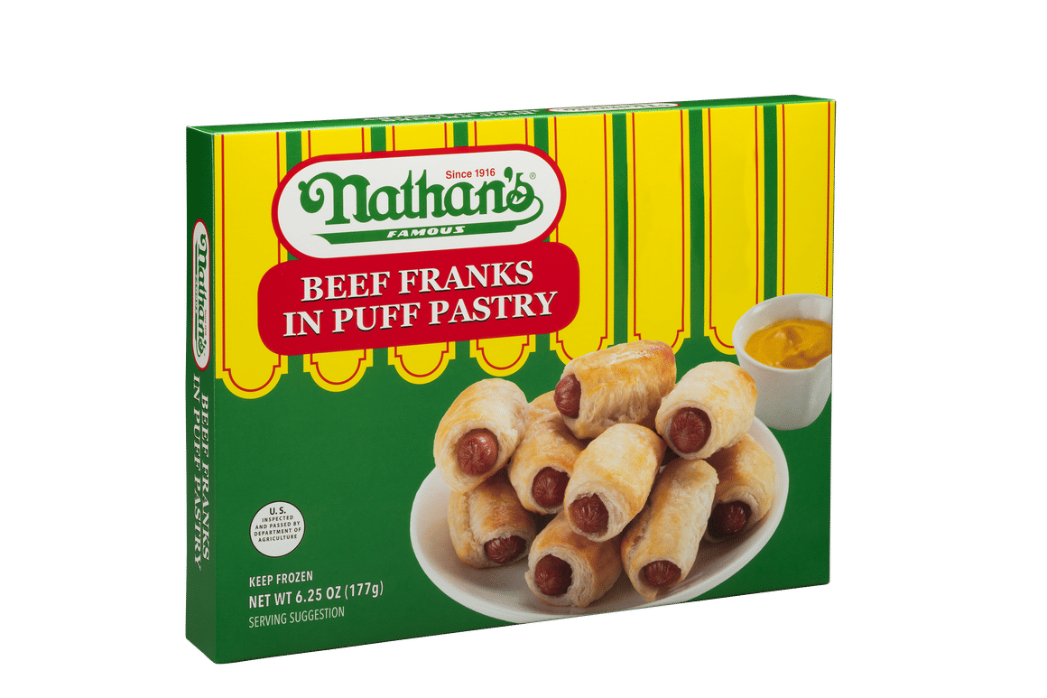 Franks in Puff Pastry - 6.25 oz | Nathans